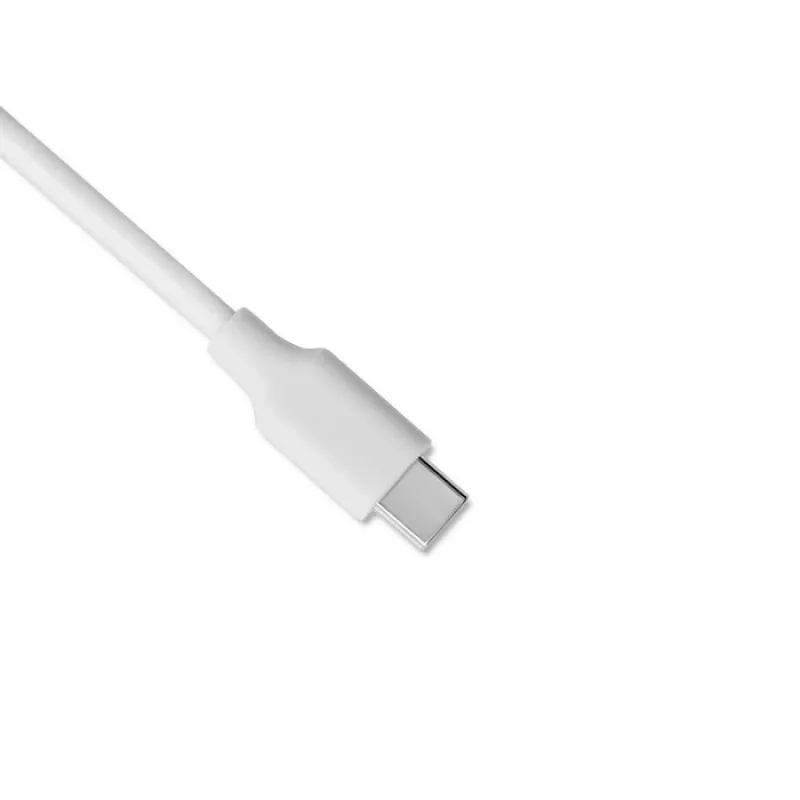 Qoltec 51039 65 W USB-C PD -virtalähde, 5–20,3 V, 2–3,25 A, sisäänrakennettu USB-C-kaapeli, valkoinen