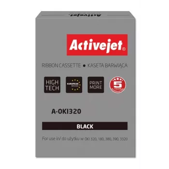 Värinauha ActiveJet A-OKI320 matriisitulostimeen nailon 8 mm x 1,6 m, musta, 3 000 000 merkkiä, 100 kpl pakkaus