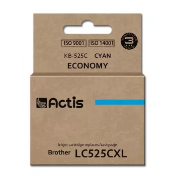 Actis KB-525C muste (korvaa Brother LC525C; Standard; 15 ml; syaani)