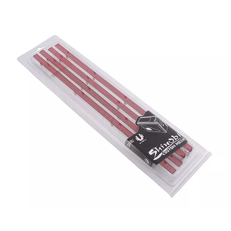 BitFenix Mesh-Stripes Shinobi Midi Tower -kotelolle, punainen