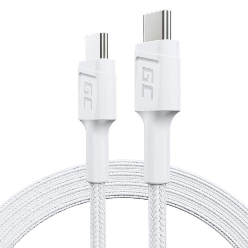 Green Cell KABGC30W USB-kaapeli USB 3.2 Gen 1 (3.1 Gen 1) 1,2 m USB-C valkoinen