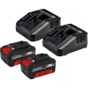 Akkuruohonleikkuri GE-CM 43 Li M Kit, 36 volttia (2x18V) (punainen/musta, 2x litiumioniakku 4,0 Ah)