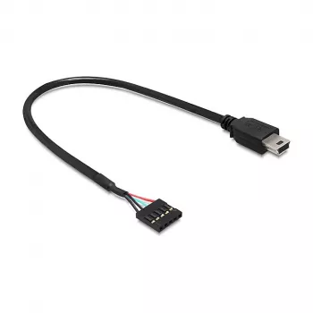 USB-kaapeli DeLOCK 83170 USB 2.0 0,3 m Mini-USB B musta