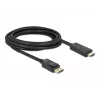 Delock kaapeli DisplayPort 1.1 uros > High Speed HDMI-A uros passiivinen 3 m musta (82435)
