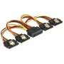SATA-kaapeli DeLOCK 60156 0,15 m SATA 15-pin 4 x SATA 15-pin monivärinen