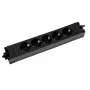 BACHMANN STEP BASE 5x suojakosketinpistorasialista, musta (906.18821)