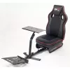Subsonic SA5681 racing-cockpit musta punainen tekonahka verkko metalli