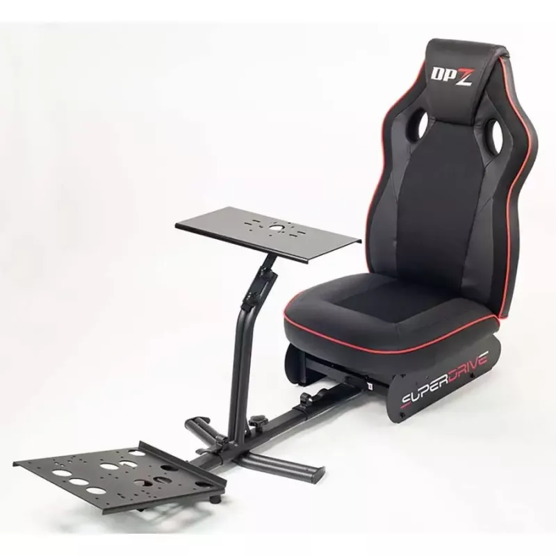 Subsonic SA5681 racing-cockpit musta punainen tekonahka verkko metalli