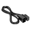 Akyga AK-UP-03 palvelimen jatkokaapeli IEC C20 - C19, 1,8 m, musta