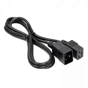 Akyga AK-UP-03 palvelimen jatkokaapeli IEC C20 - C19, 1,8 m, musta