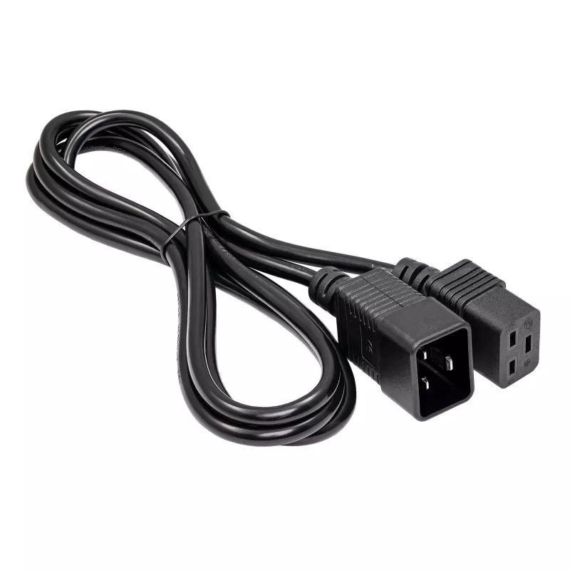 Akyga AK-UP-03 palvelimen jatkokaapeli IEC C20 - C19, 1,8 m, musta