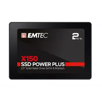 Emtec X150 Power Plus - SSD - 2 TB - sisäinen - 6,4 cm (2,5