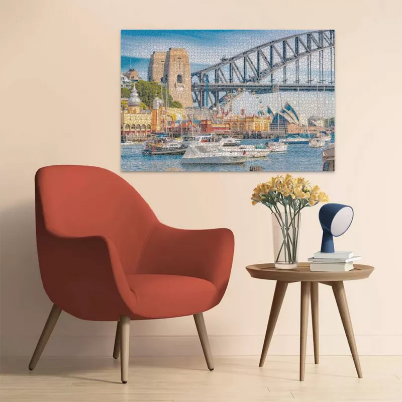 Palapeli Ravensburger Secret Sydney 3000 palaa – panoraamakaupunkikuva 3000 palaa