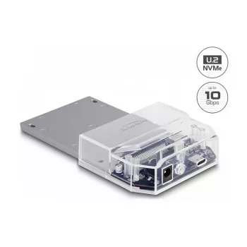 DeLOCK USB Type-C -telakointiasema 1 x U.2 SSD musta