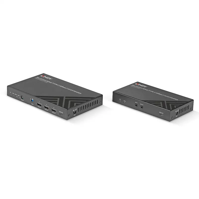 Lindy 70m Cat.6A HDMI 4K60 ja Type-C HDBaseT 3.0 KVM-jatko