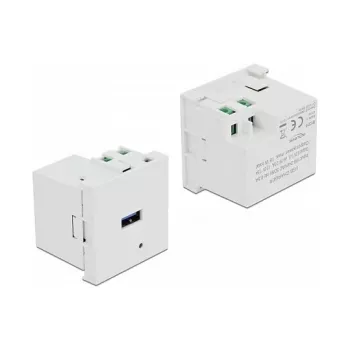 DeLock 81311 Easy 45 USB Type-A -latausporttimoduuli, 3 A, valkoinen