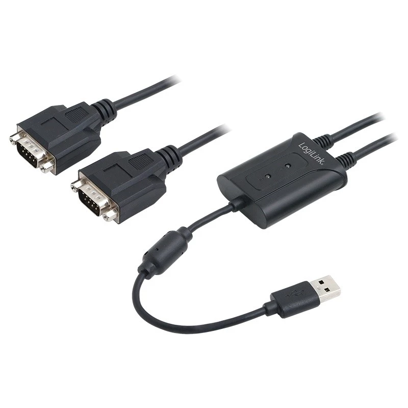 USB 2.0 - 2x sarjaporttiadapteri
