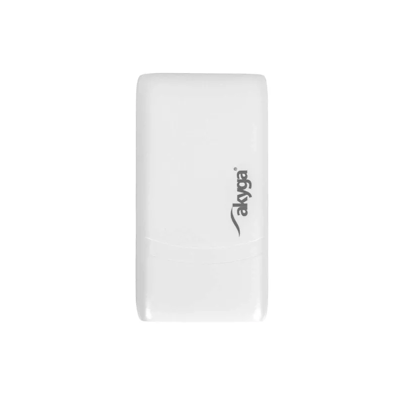 Akyga AK-CH-32 ohut GaN-USB-C-laturi 65 W, 2 x USB-C PD, valkoinen