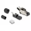 DeLOCK 86017 kaapeliliitin RJ45/LSA musta hopea uros