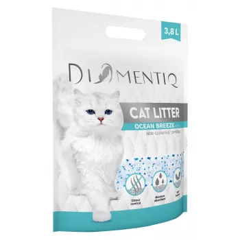 Paakkuuntuva hiekka DIAMENTIQ Diamentiq Ocean Breeze 3,8 l — silikonigranaatti, 1,5 kg, antibakteerinen, pölytön
