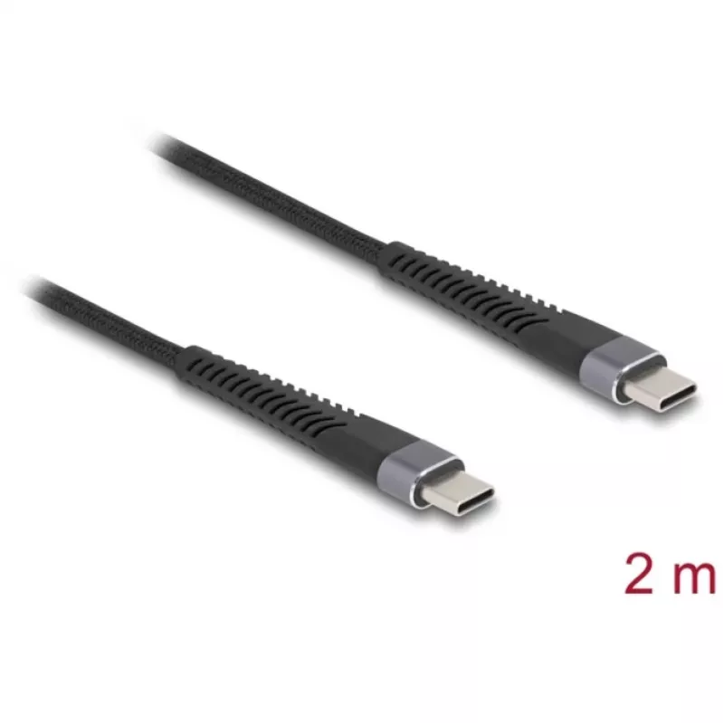 DeLOCK USB-kaapeli USB 2.0 2m USB-C musta 81125