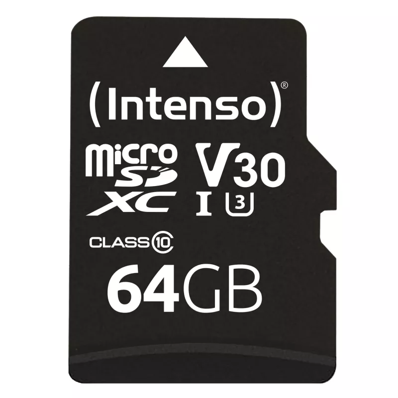 Muistikortti Intenso 64 GB MicroSDXC UHS-I Class 10 3433490