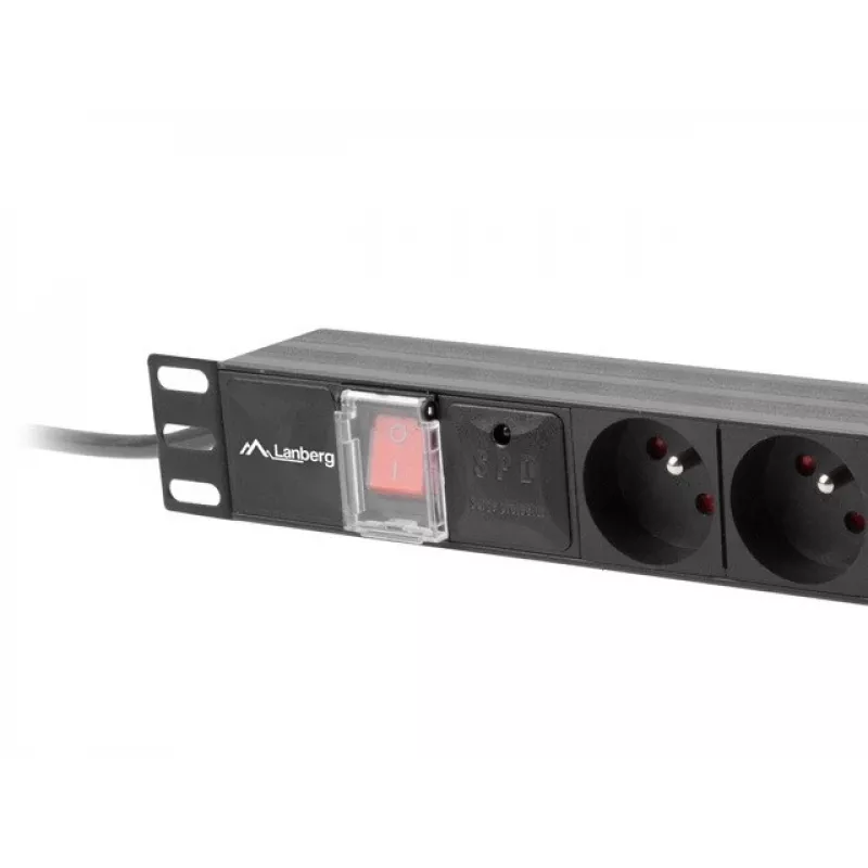 LANBERG PDU RACK VIRRANJAKOTELISTA (1U,16A,7X 230V,2M)