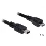USB-kaapeli DeLOCK 83177 1 m Micro-USB B Mini-USB B musta