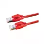 DRAKA verkkokaapeli Cat.6 luokka E S/FTP UC900 TM21 LSOH punainen 0,5m