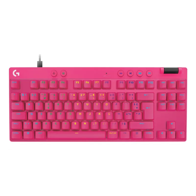 Pelikuulokkeet Logitech G 920-013249 USB AZERTY French Pink Tenkeyless