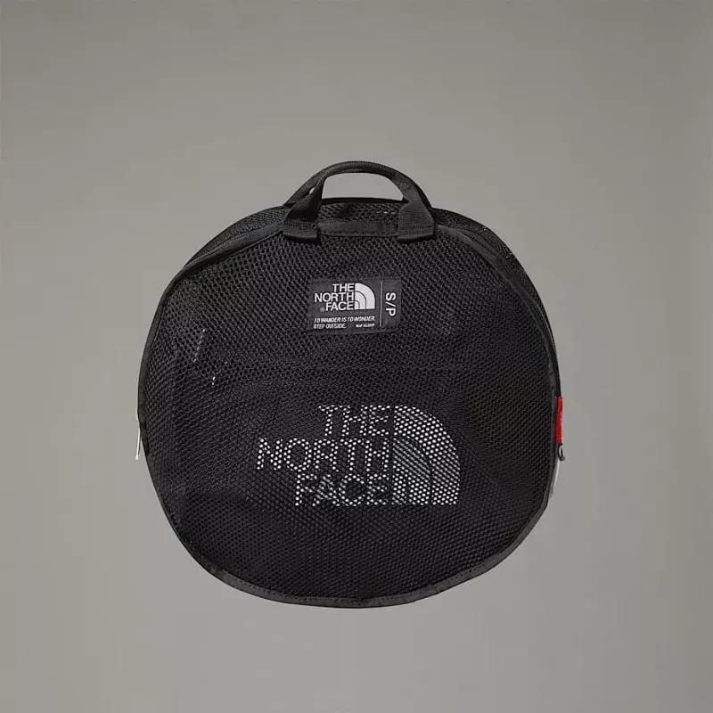 Duffel bag The North Face Base Camp S — 50 L, nailon/polyesteri, musta/valkoinen