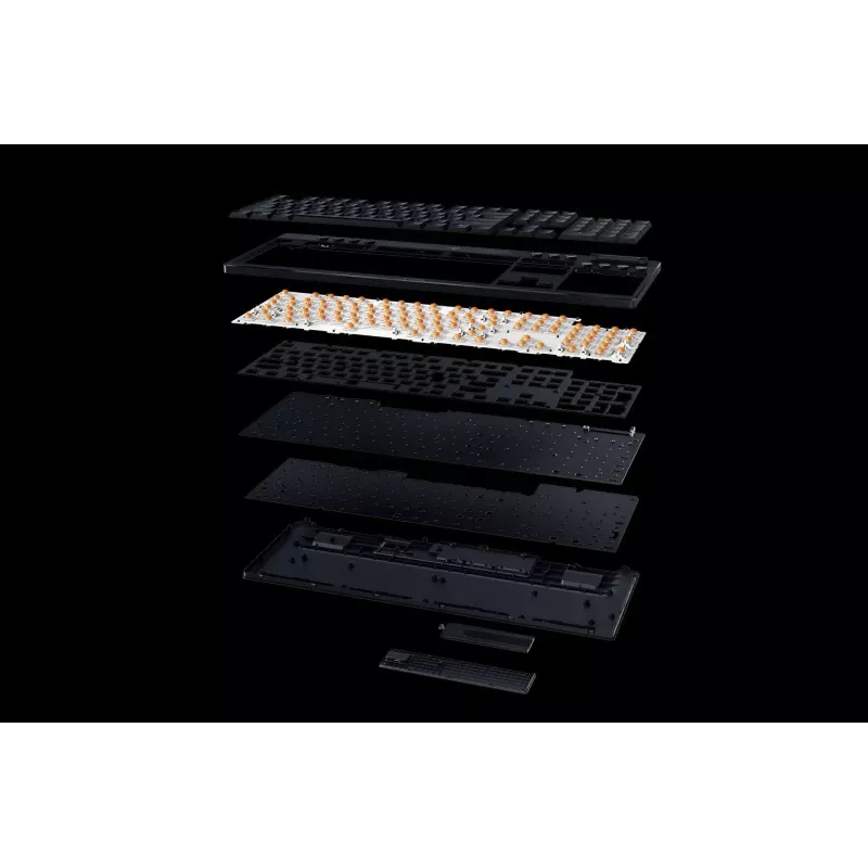 Razer BlackWidow V4 Low-Profile HyperSpeed (RZ03-05270800-R3M1) näppäimistö, oranssit kytkimet, US-asettelu