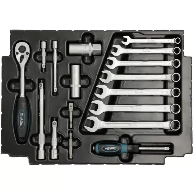 Makita E-08713 mekaanikon työkalusarja 120-osainen
