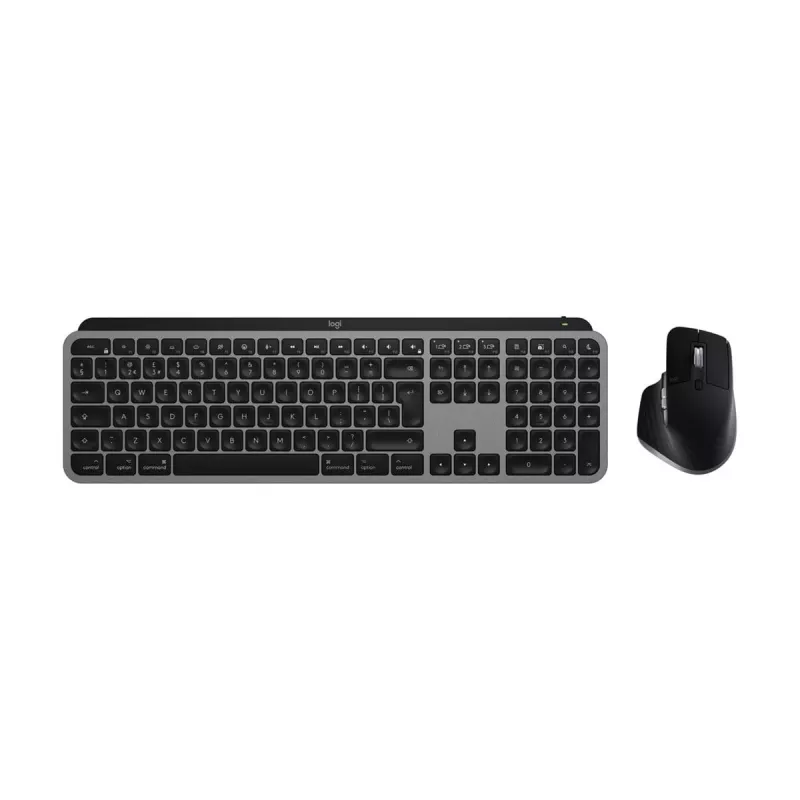Logitech MX Keys S Combo Macille, langaton, DE-asettelu näppäimistö ja hiiri -sarja, macOS-optimoidut näppäimet ja toiminnot