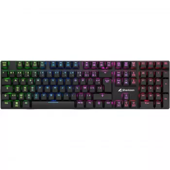 PureWriter RGB, pelinäppäimistö musta, FR-asettelu, Kailh Choc Low Profile Blue