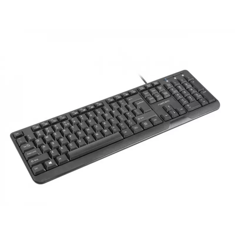 NATEC NÄPPÄIMISTÖ TROUT SLIM USB, US-LAYOUT, MUSTA