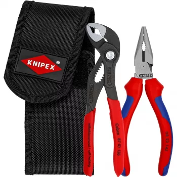 Mini-pihtisarja, Tool Belt Pouch -kotelossa, pihtisarja punainen/musta, 2-osainen