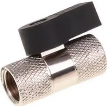 Alphacool 2-tie palloventtiili G1/4 - kromi (17353)