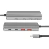 LogiLink USB 3.2 Gen2 -keskitin 7+1 porttia 2x USB-A 5x USB-C PD 100W alumiini