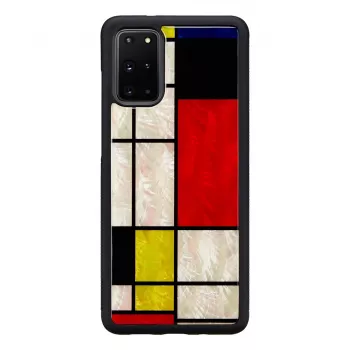 iKins suojakotelo Samsung Galaxy S20+:lle – musta painettu muotoilu