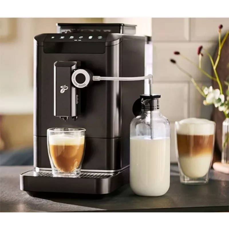 Espressokone Tchibo Esperto2 Milk musta — integroitu maitovaahdotin, automaattinen espressokone työtasolle