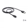 USB-kaapeli DeLOCK EASY-USB 2.0-A Micro-B 2 m