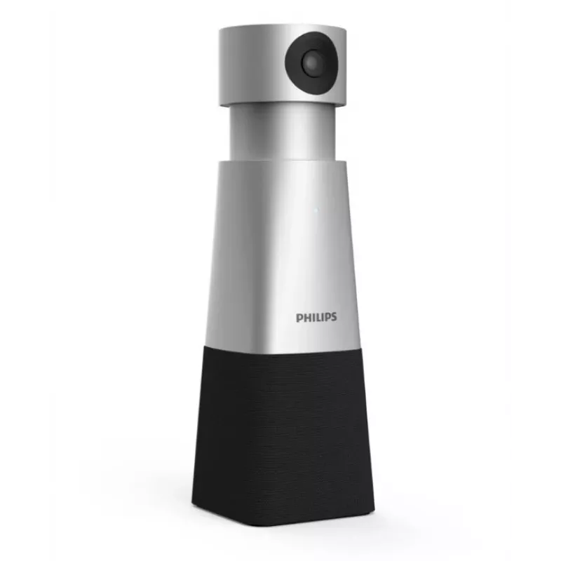 Philips PSE0550 SmartMeeting kannettava 4K-videoneuvottelukamera sisäänrakennetulla mikrofonilla, 30 kuvaa/s, USB, musta/hopea