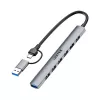 Unitek H1209AGY01 USB-A 5Gbps 7-in-1-USB-keskitin