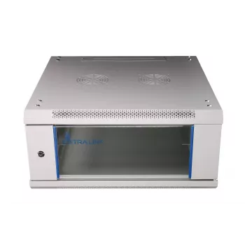 Extralink rack-asennuskaappi 4U 600x600 harmaa seinäasennettava