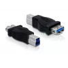 USB-sovitin DeLOCK USB 3.0-B M - USB 3.0-A FM 65179