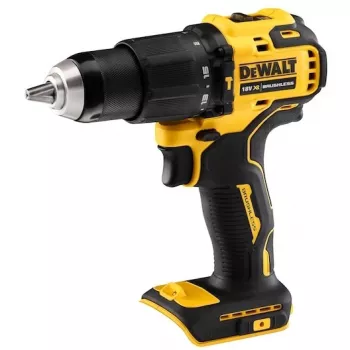 DeWALT DCD709N-XJ 18V XR hiiliharjaton akkuiskuporakone-ruuvinväännin, 1650 r/min, 65 Nm, 340 W, pikaistukka 13 mm, 1,2 kg, ilman akkua ja laturia, musta/keltainen