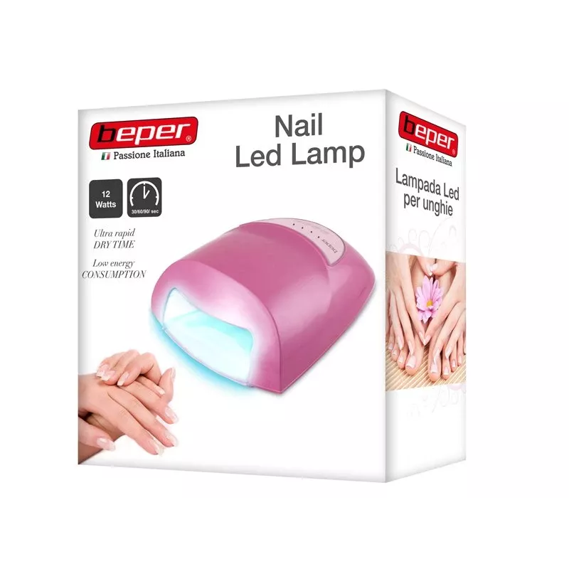 Beper 40.992 LED-kynsigeelilamppu, 30/60/90 s ajastin, 12 W