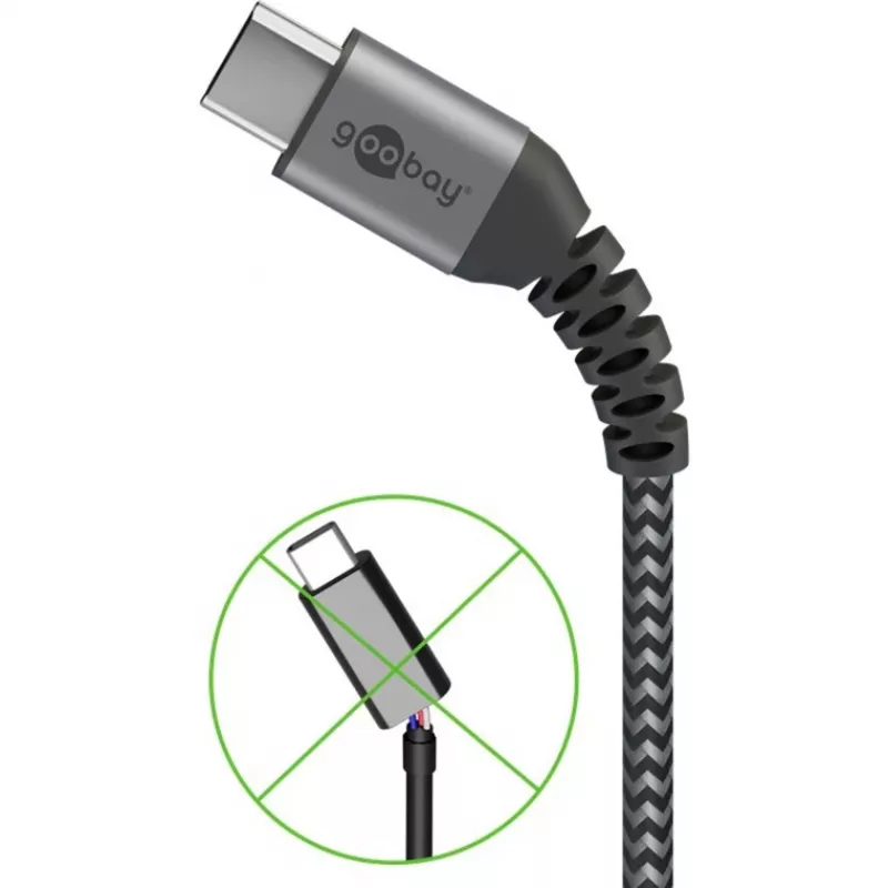 Wentronic 49296 USB-kaapeli musta