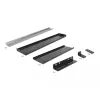 Delock DIN-kiskokiinnityssarja - telineeseen asennettava - musta - 4U - 48.3 cm (19